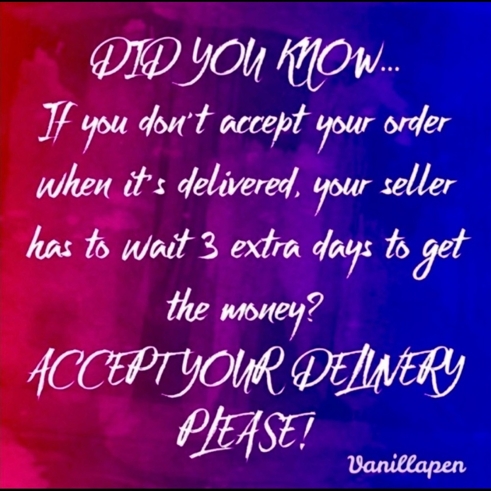 Please be Mindful & Accept your Order!